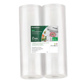 Bonsenkitchen Vacuum Sealer Bags, 11 in x 50 ft Rolls 2 Pack Seal Bags for Food Storage Saver, BPA Free, Commercial Grade Textured Food Roll Bags, Customized Size Bag for Sous Vide Cooking,VB3210